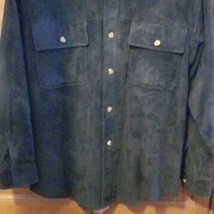 Joseph Abboud Suede Black Shirt